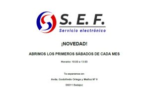 ¡ABRIMOS PRIMEROS SABADOS DEL MES!